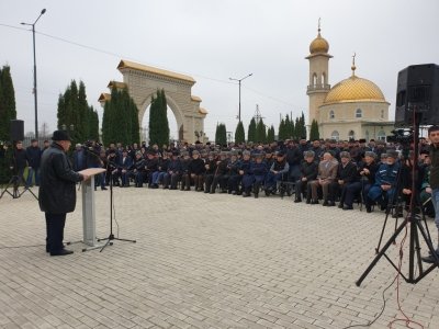 Митинг на мемориале &laquo;ГIоазот кашамаш&raquo;